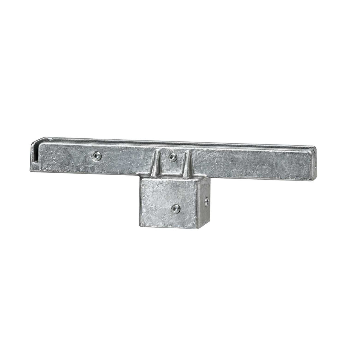 Galvanized street name sign bracket for square post