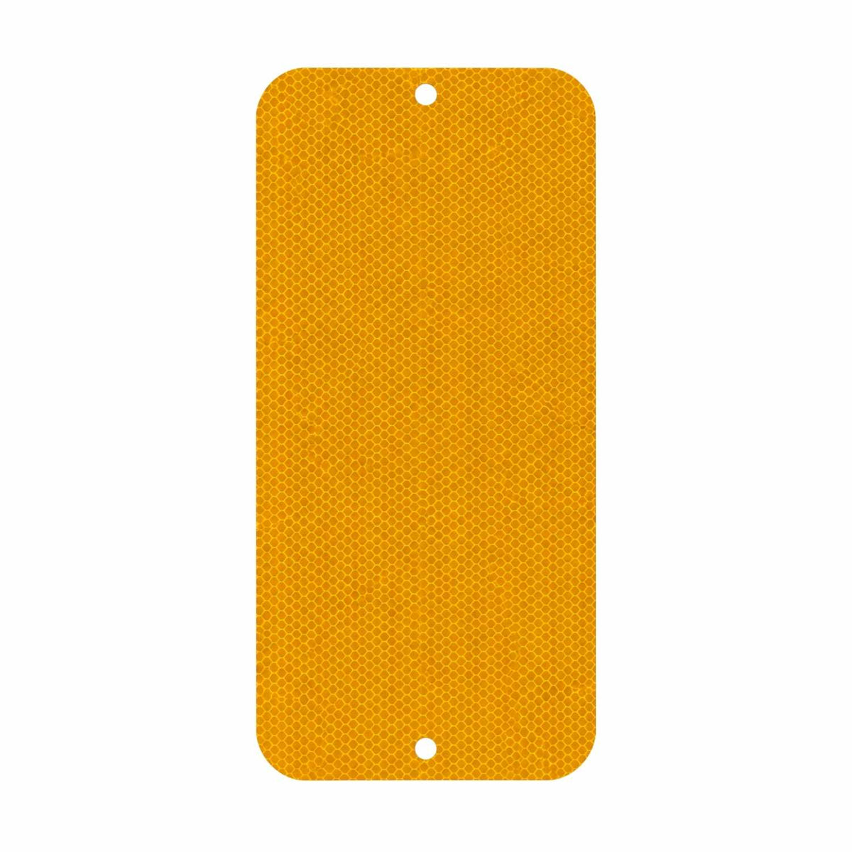 Type 2 Object Marker OM2-2V - plain yellow reflective vertical panel