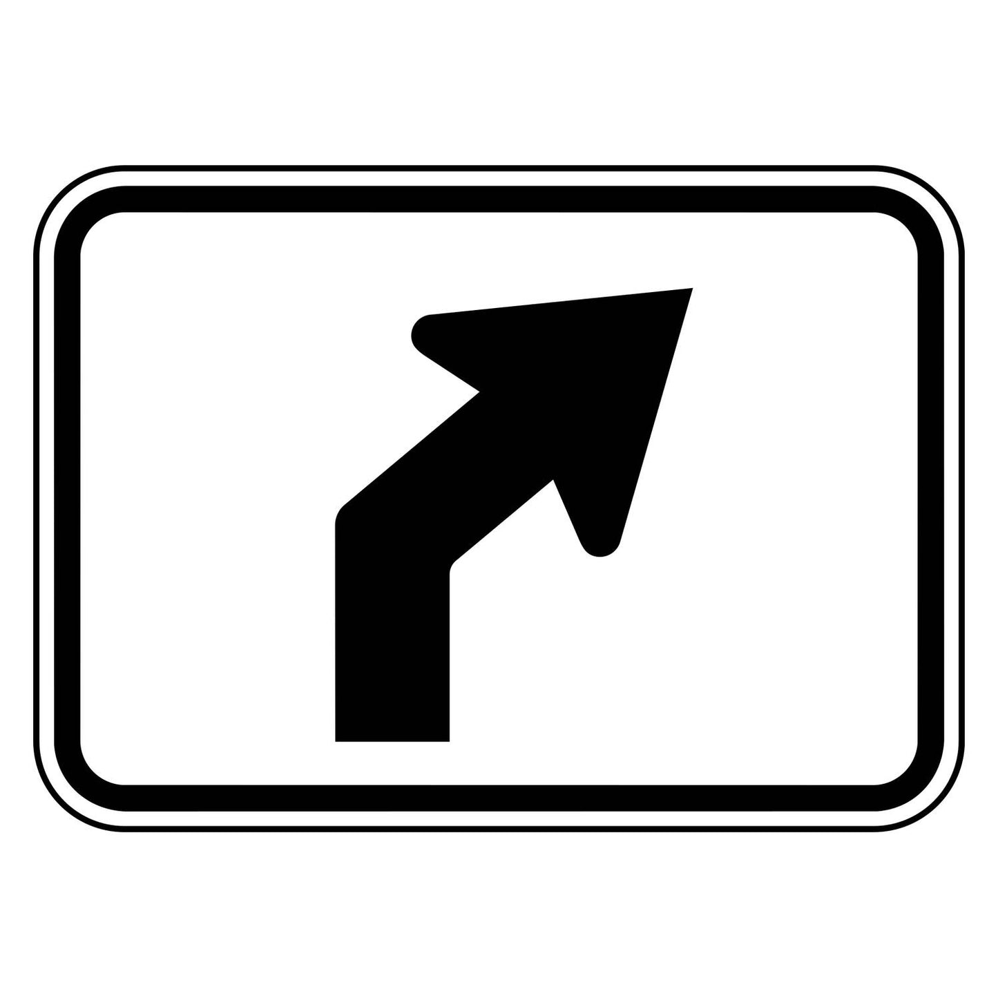 Advance 45 Degree Right Arrow Plaque M5-2R