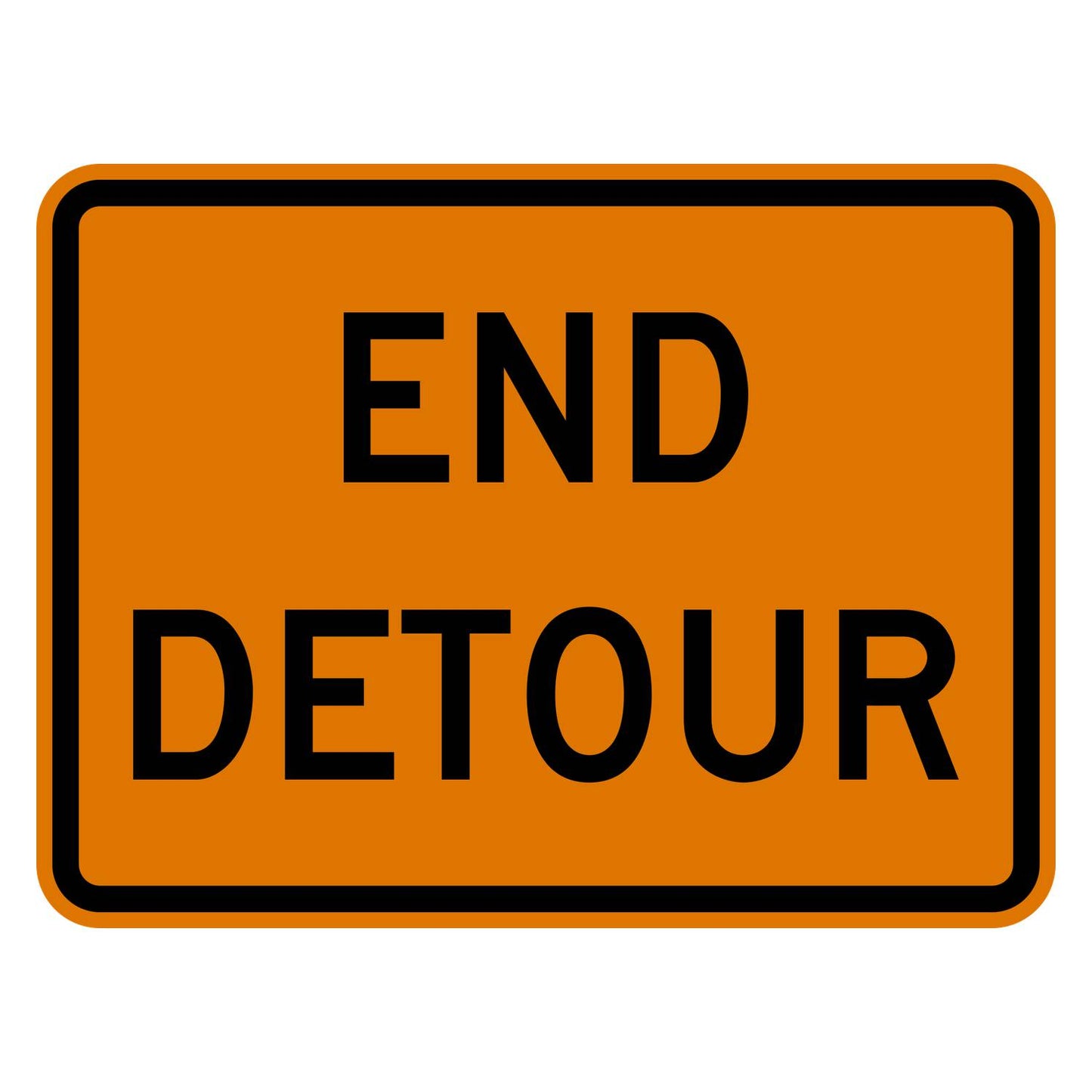 End Detour Sign M4-8a