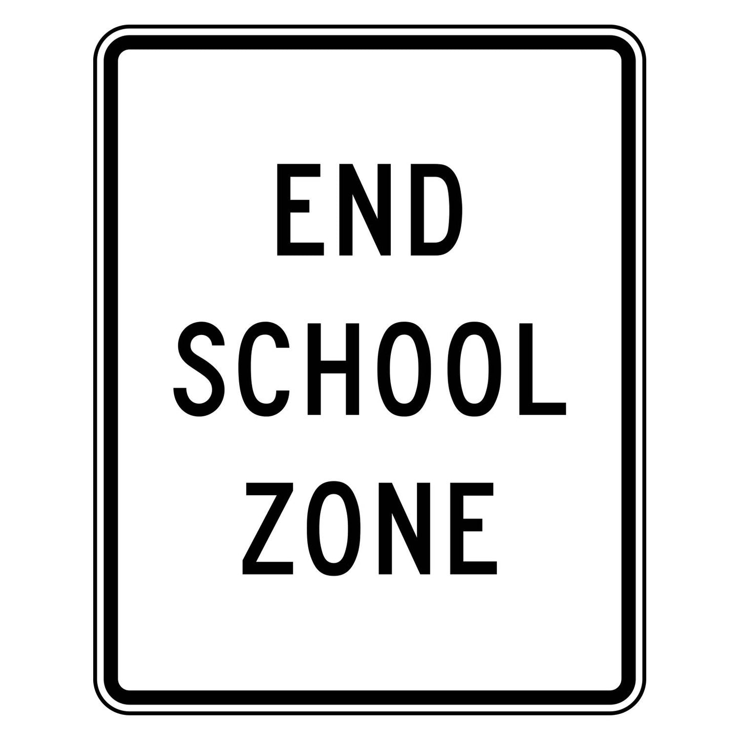 End School Zone Sign S5-2