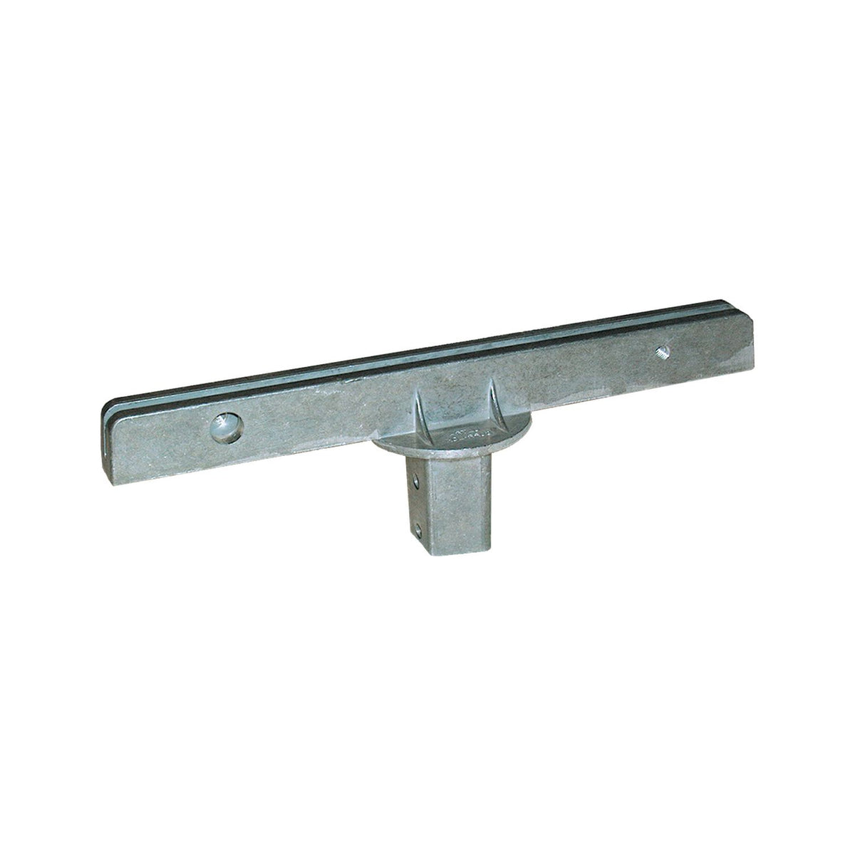 U-Channel Post Street Name Sign Bracket - Turned sideways (90°), extruded blade, 12 in Jumbo