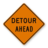 Detour Ahead Sign W20-2