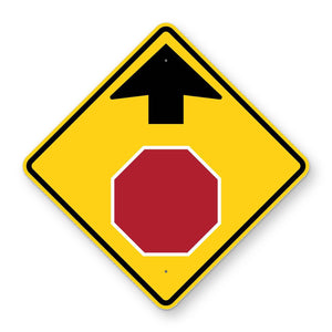 Stop Ahead Sign W3-1