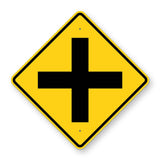 Crossroad Warning Sign W2-1