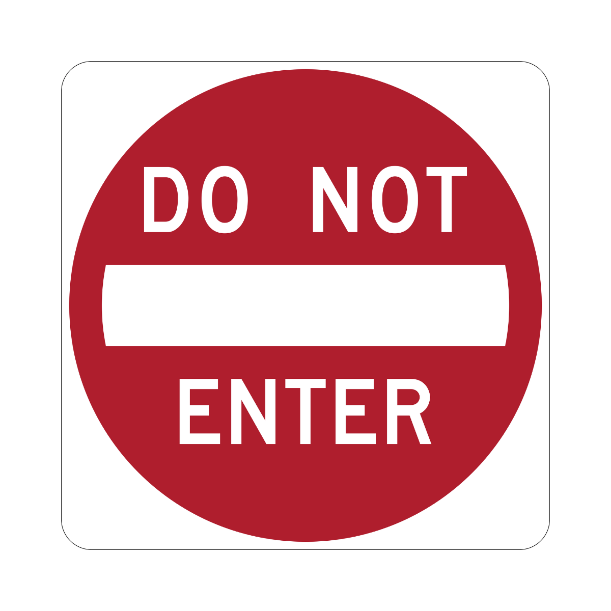 Regulatory Road Signs