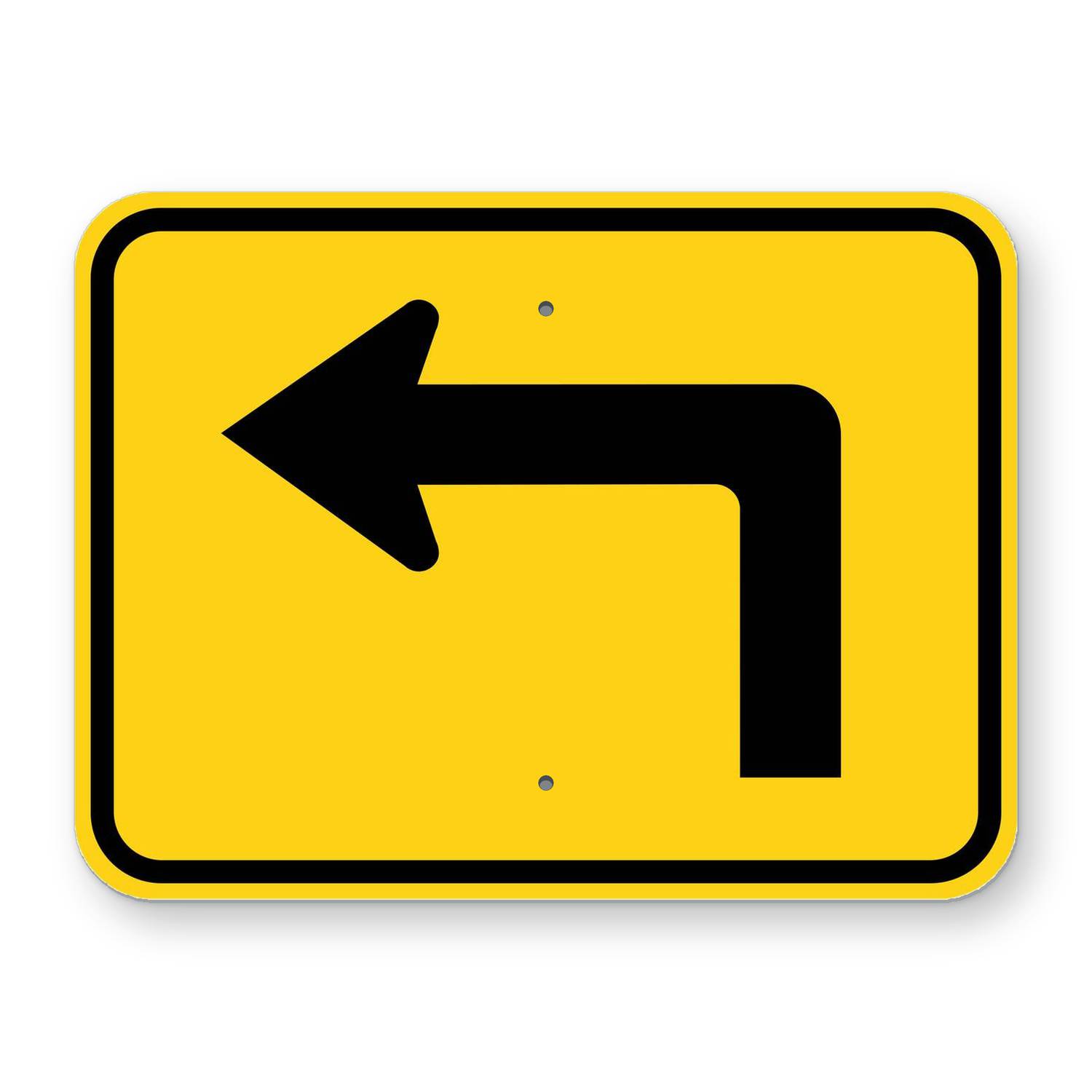Advance Sharp Turn Arrow Left Plaque W16-6PL – Road Signs