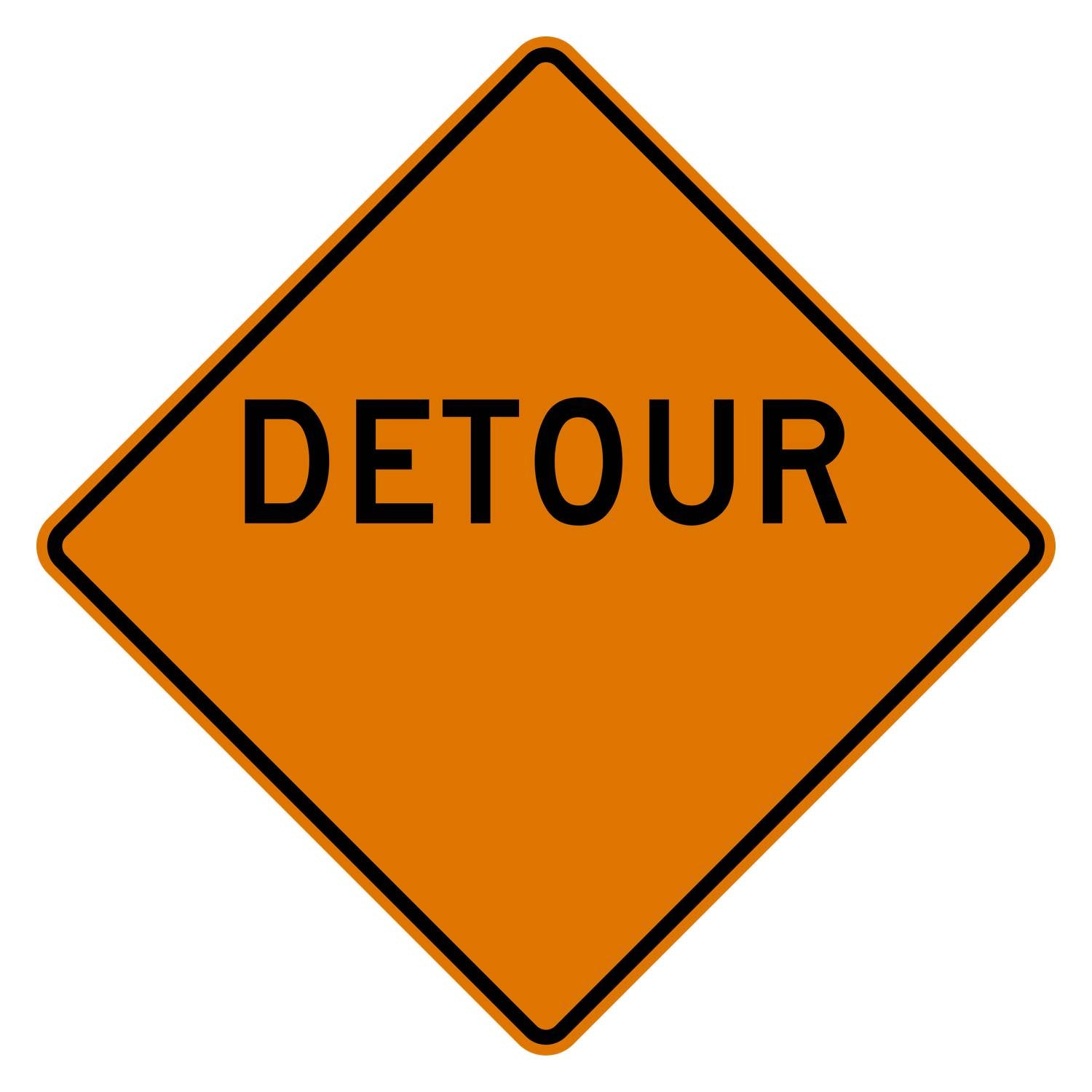 Detour Blank Sign W20-2