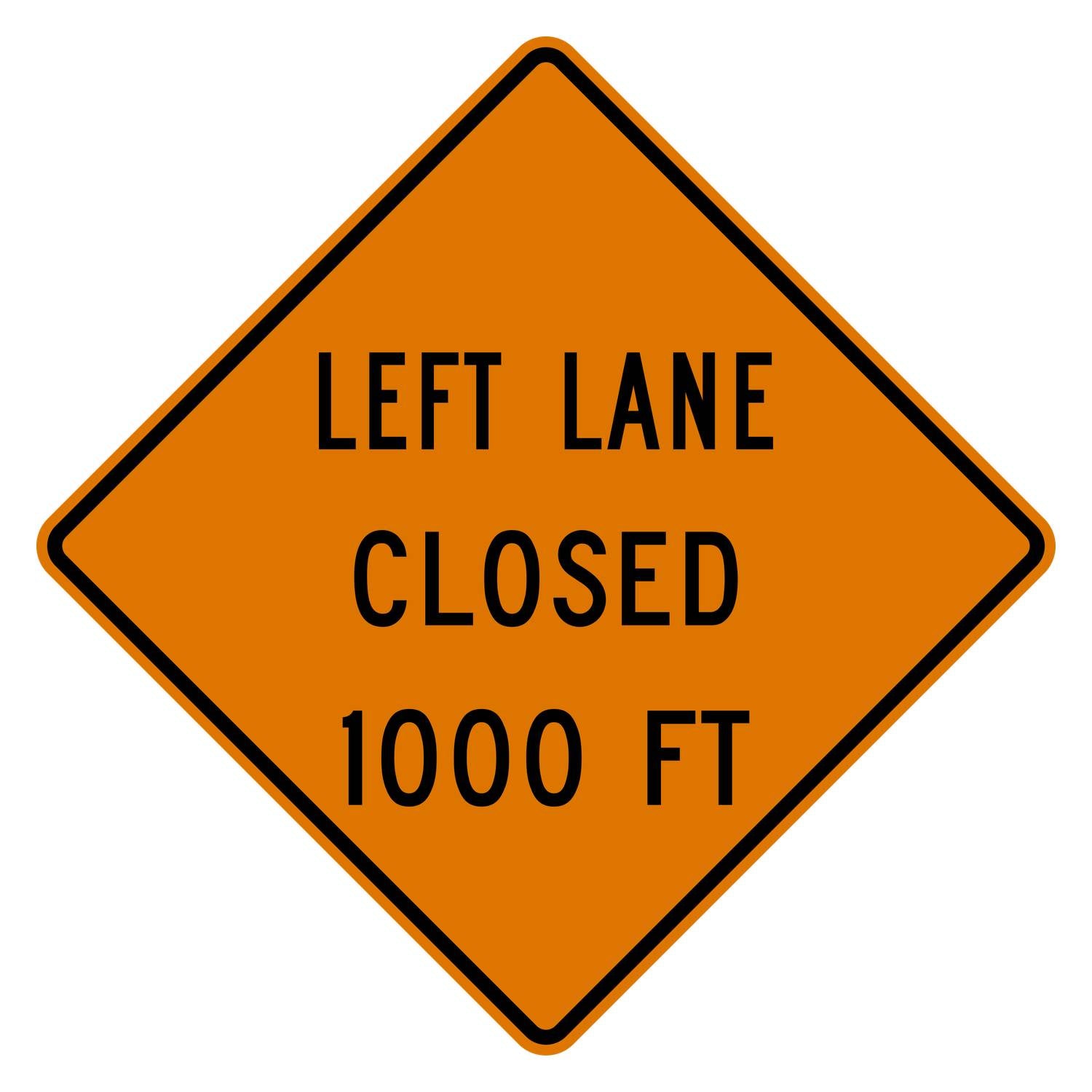 Lane Closed Signs – Road Signs