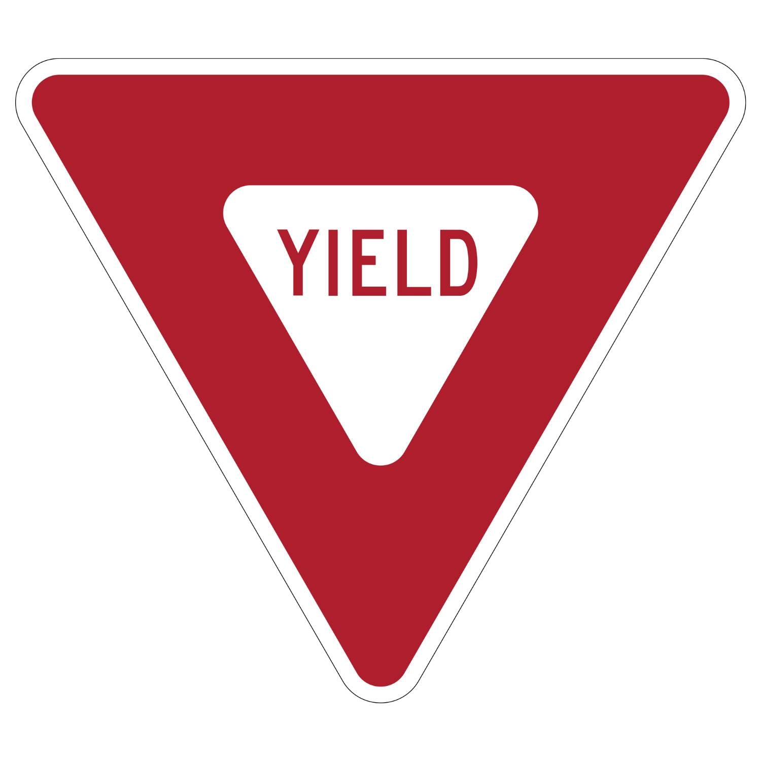 Official MUTCD Yield Sign R1-2