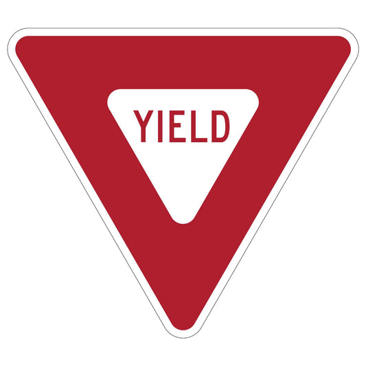 Official MUTCD Yield Sign R1-2