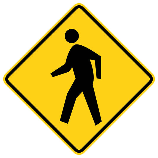 Pedestrian Crossing Symbol Sign W11-2