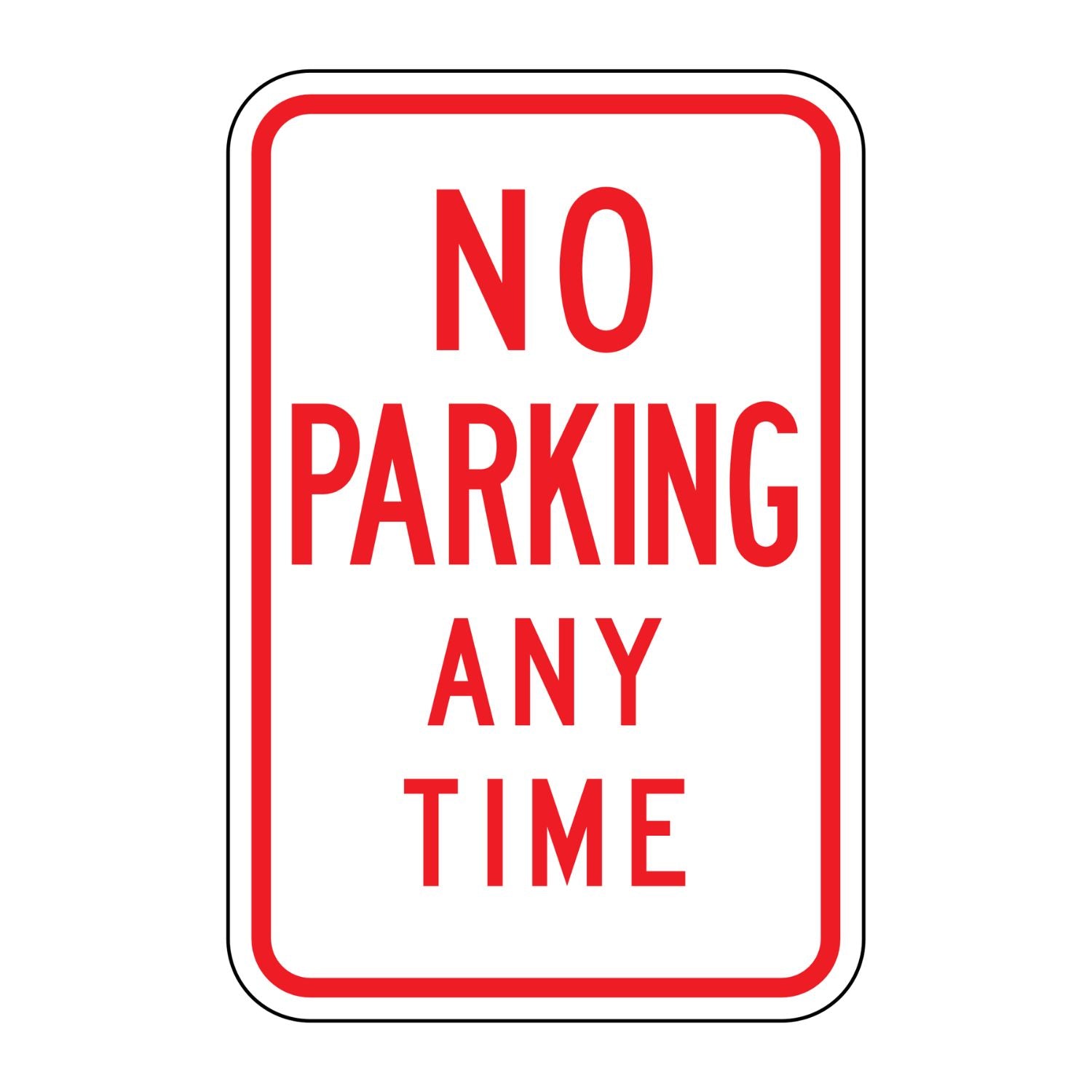 No Parking Any Time Sign R7-1