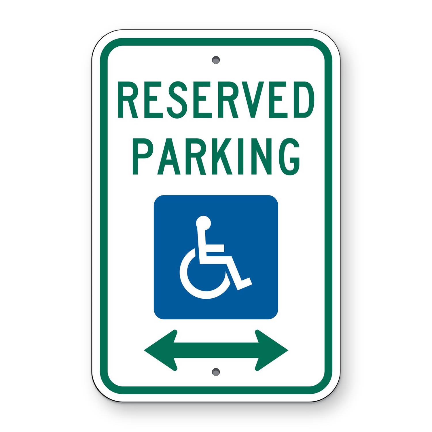 Reserved Parking Handicap Symbol Sign (Double Arrow) R7-8D – Road Signs