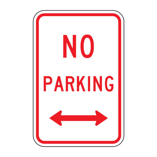 No Parking Sign (Double Arrow) R8-3AD