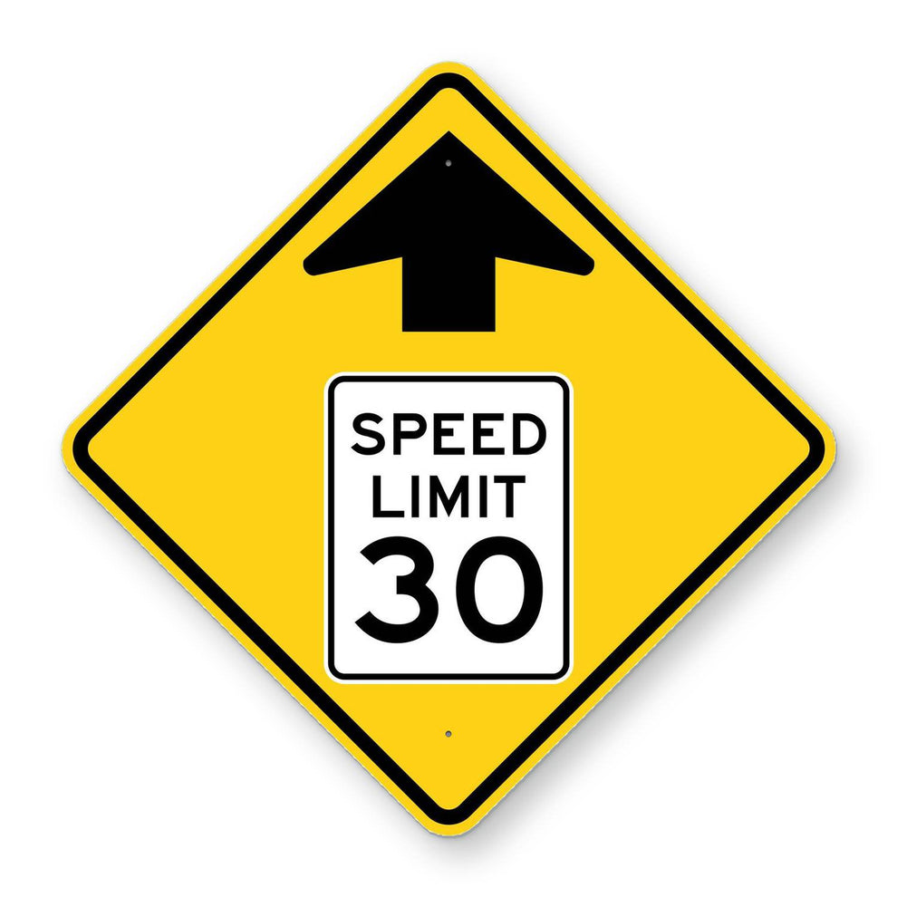 Reduced Speed Limit Ahead 30 MPH Sign W3-5 – Road Signs