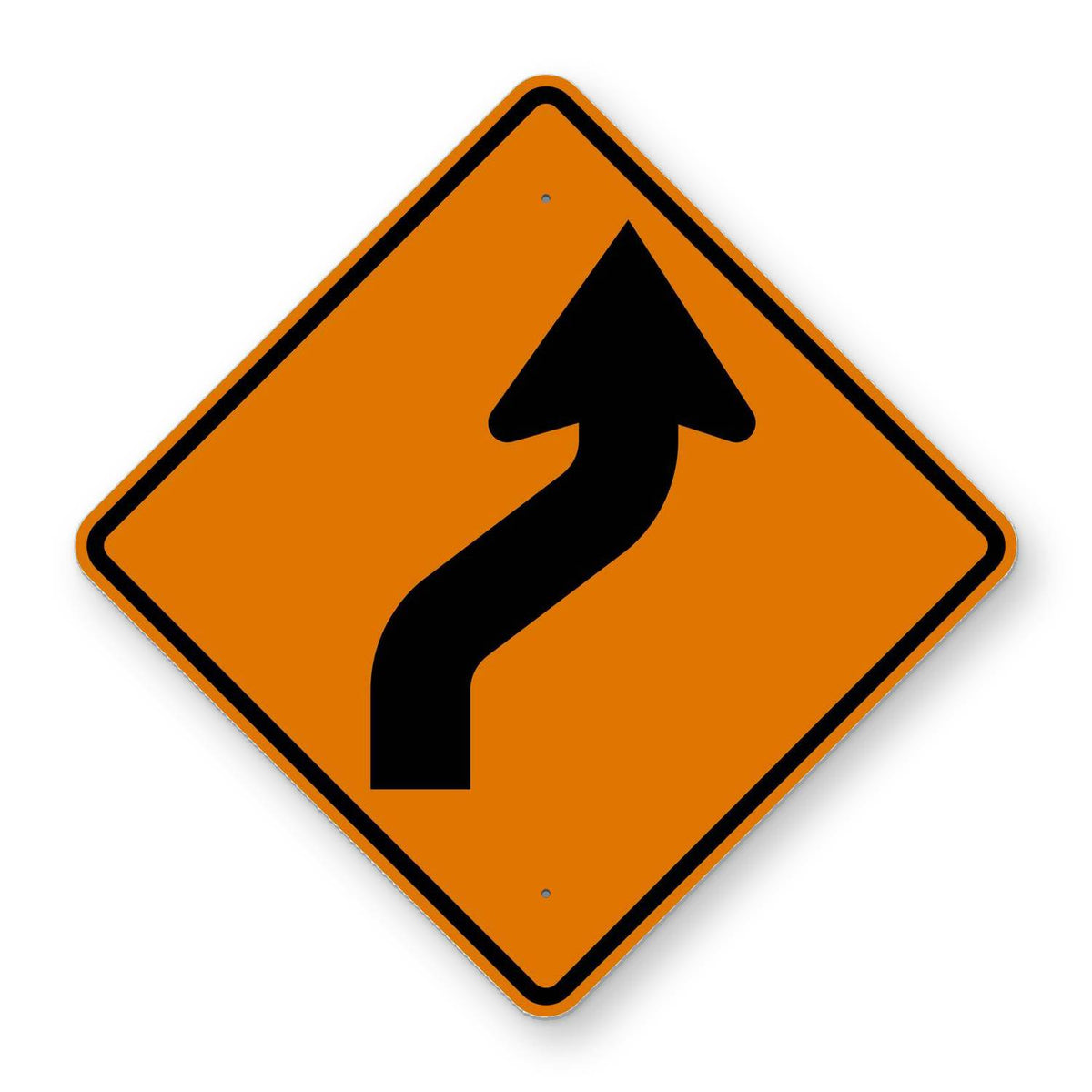Shape Reverse Curve Sign Reverse Curve Right Sign W1-4R – Road Signs