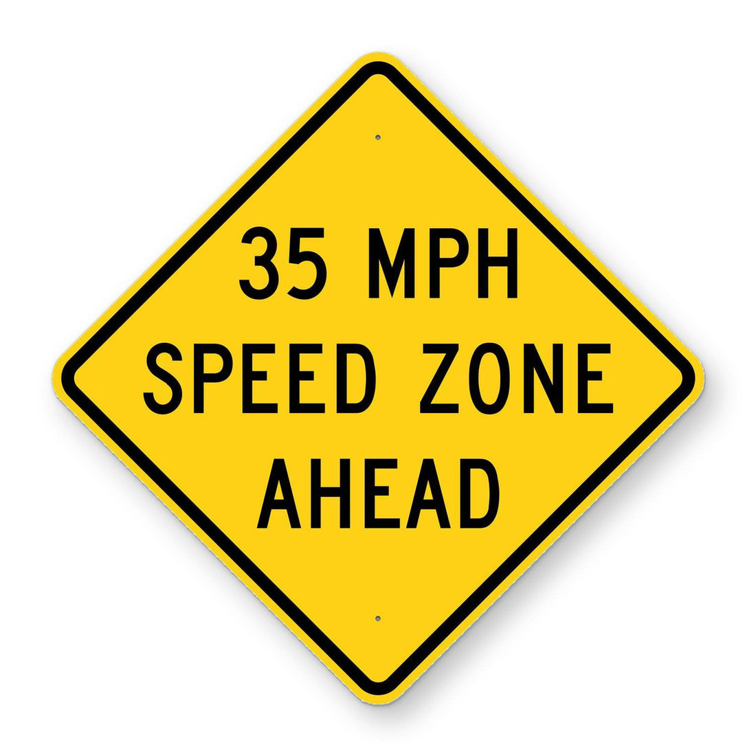 Speed Zone Ahead 35 MPH Sign W3-5a – Road Signs