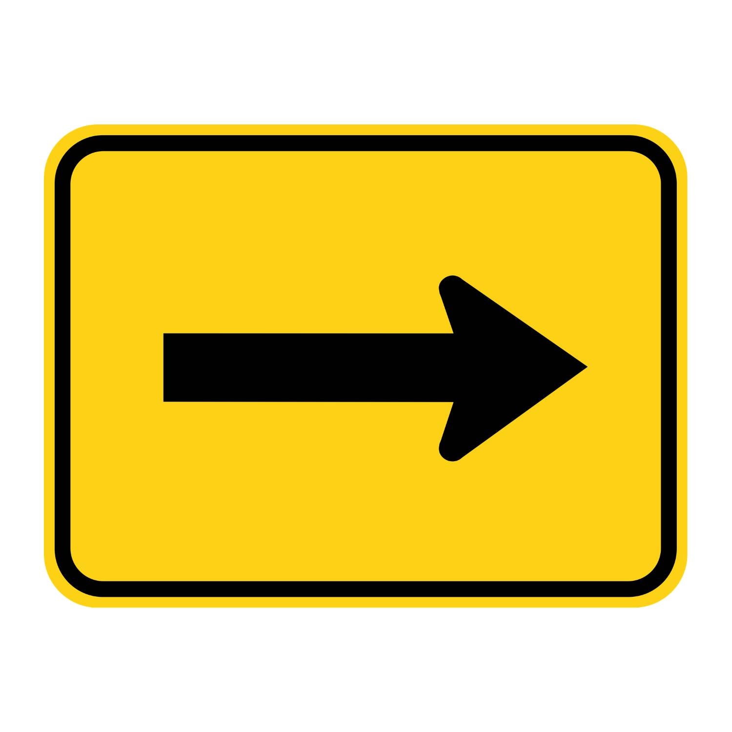 Supplemental Arrow Plaque Left or Right W16-5P