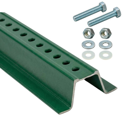 Green Steel U-Channel Sign Post