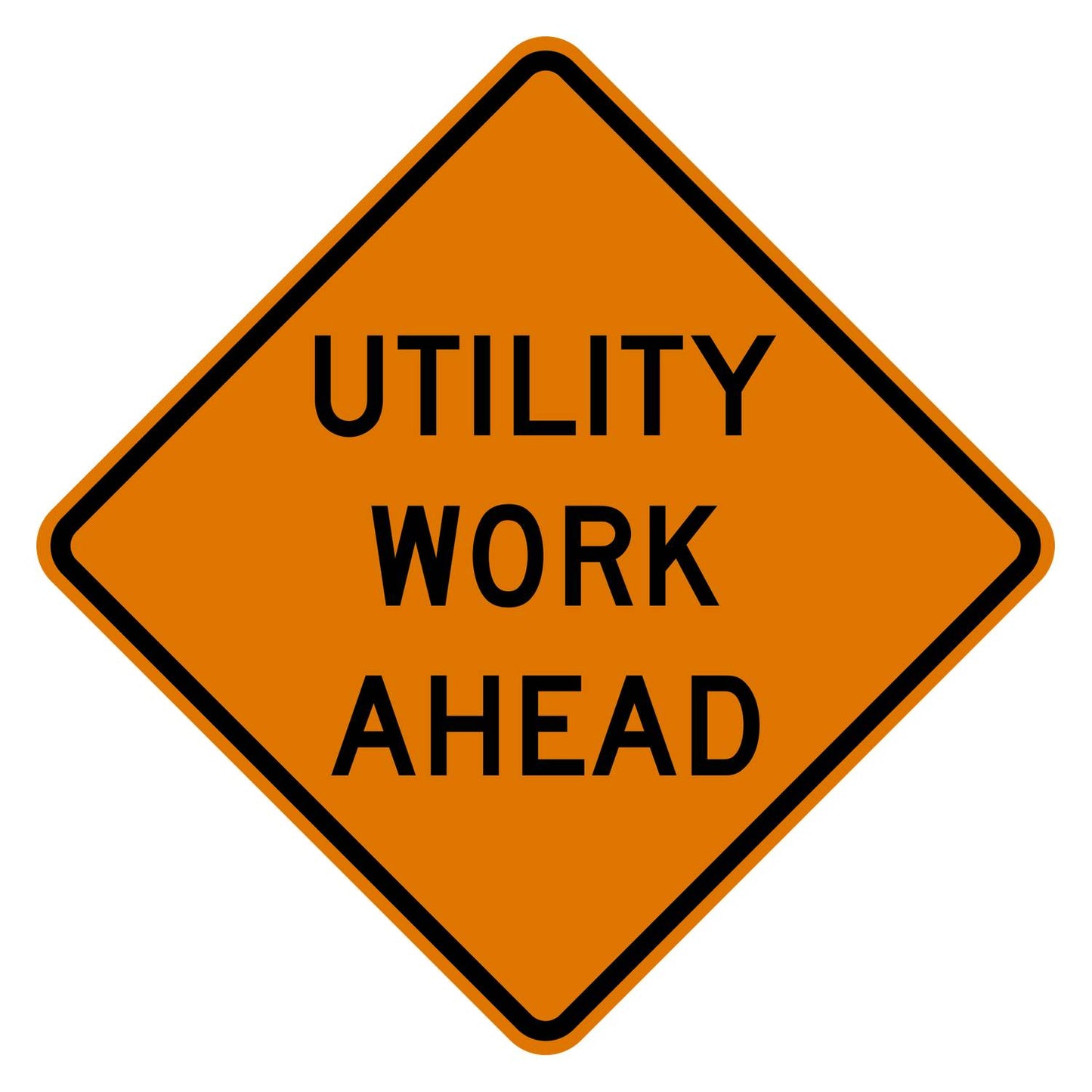 Utility Work Ahead Sign W21-7