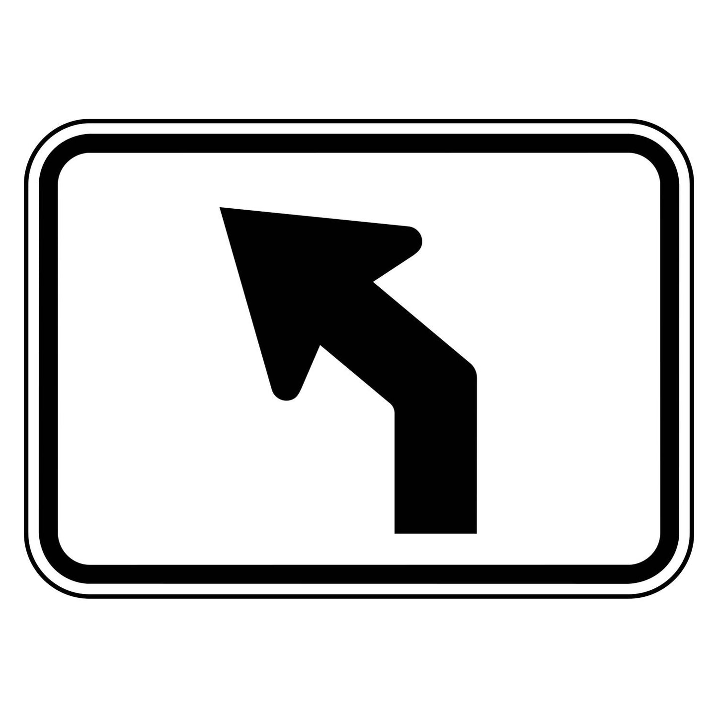 Advance 45 Degree Left Arrow Plaque M5-2L