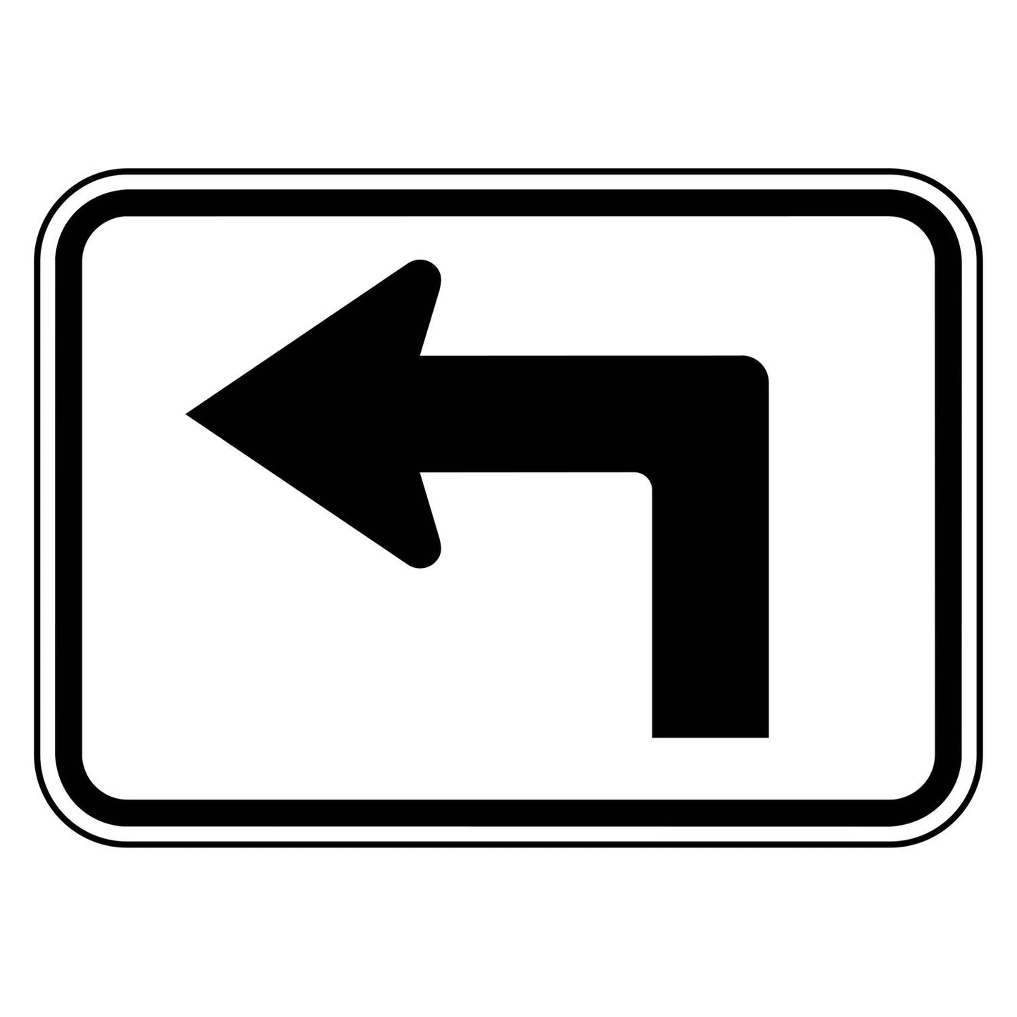 Advance 90 Degree Left Arrow Plaque M5-1L