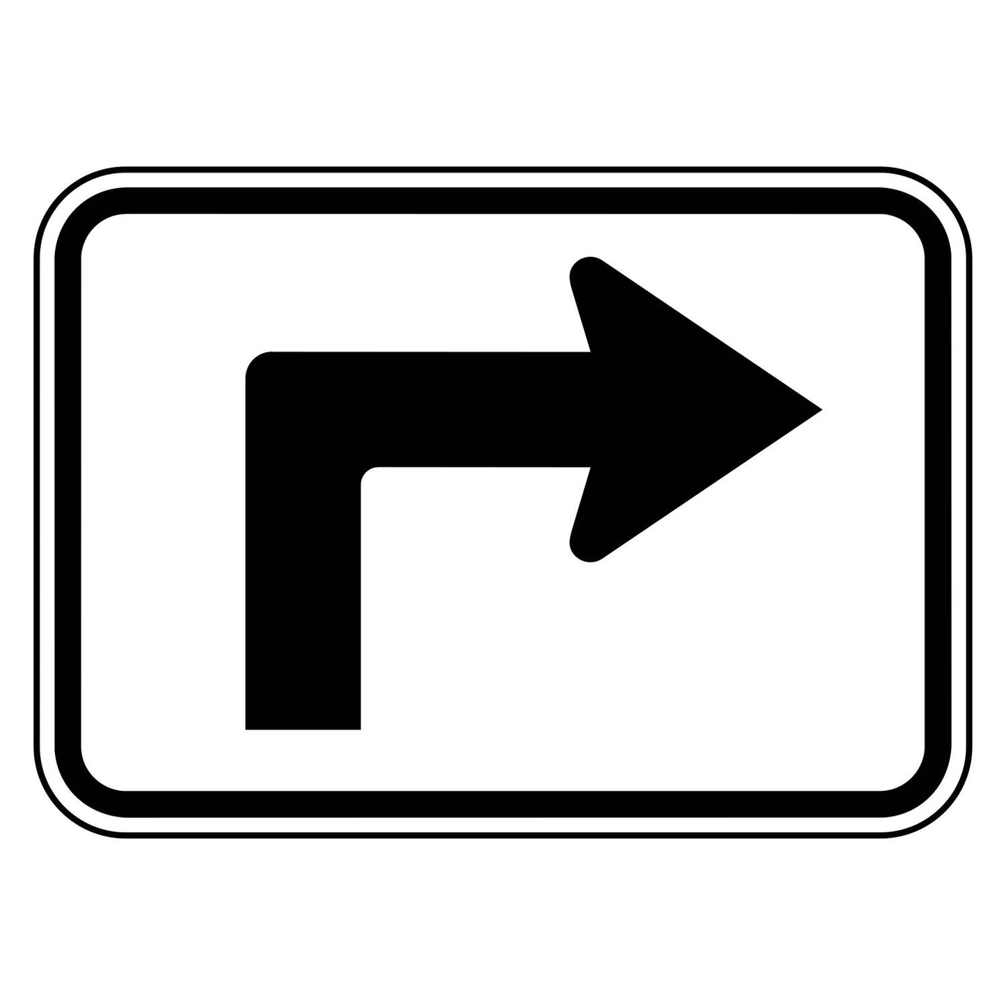 Advance 90 Degree Right Arrow Plaque M5-1R