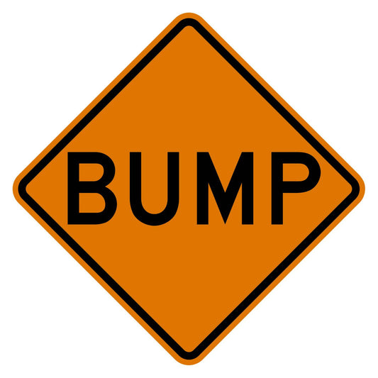 Bump Construction Sign W8-1