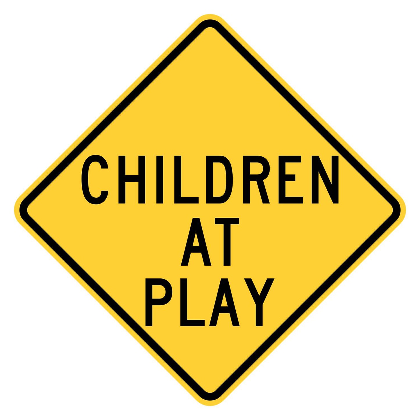 Children at Play Sign W42-3