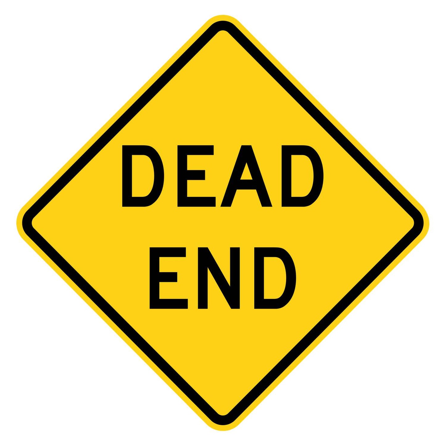 Dead End Warning Sign W14-1