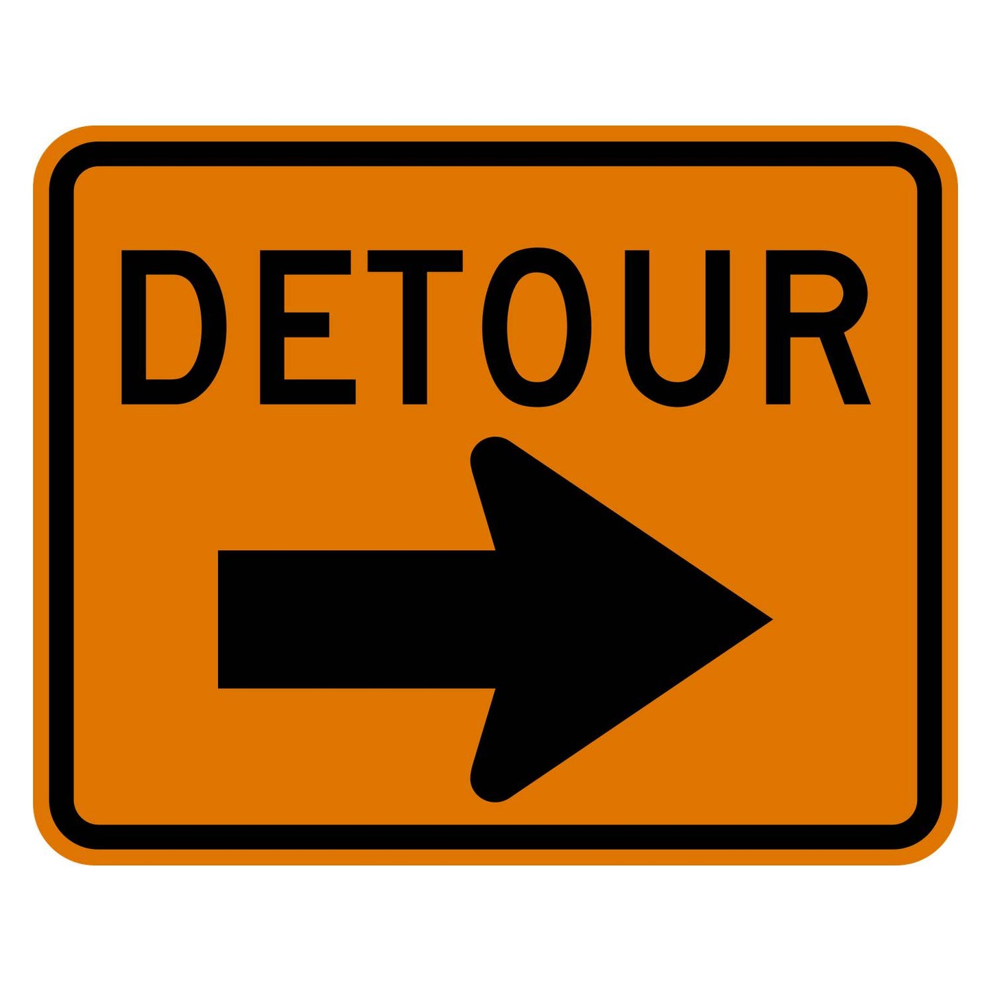 Detour Sign Right Arrow M4-9R
