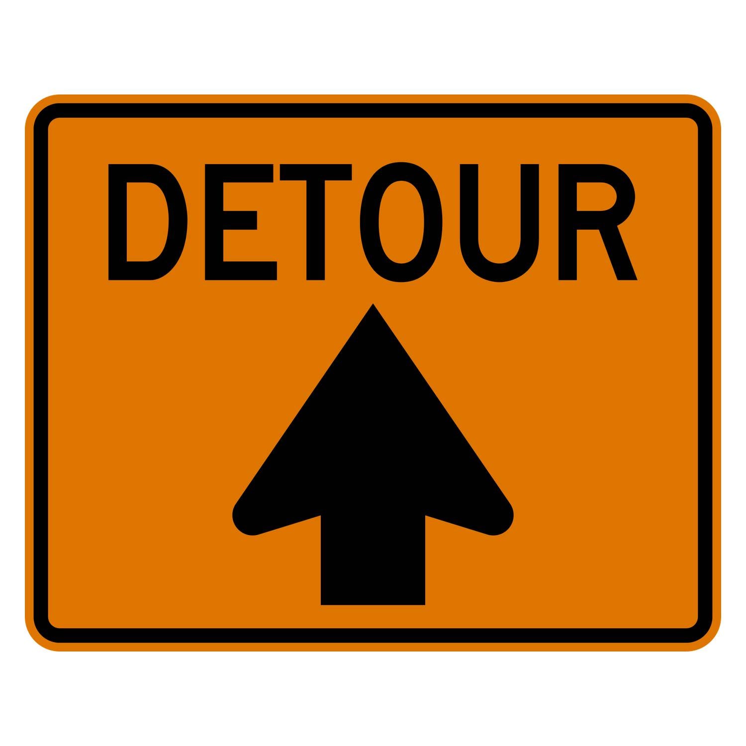 Detour Sign Up Arrow M4-9