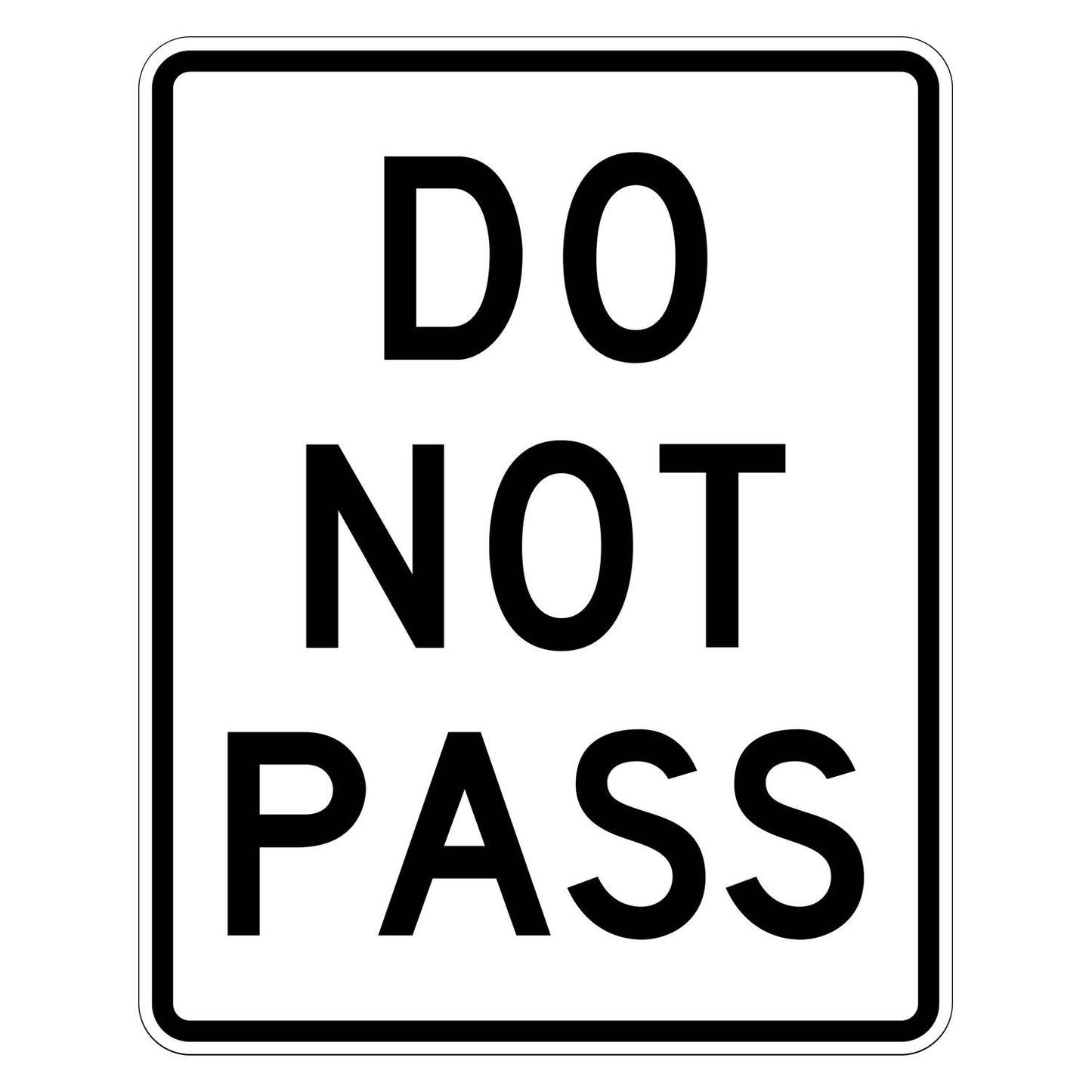Do Not Pass Sign R4-1