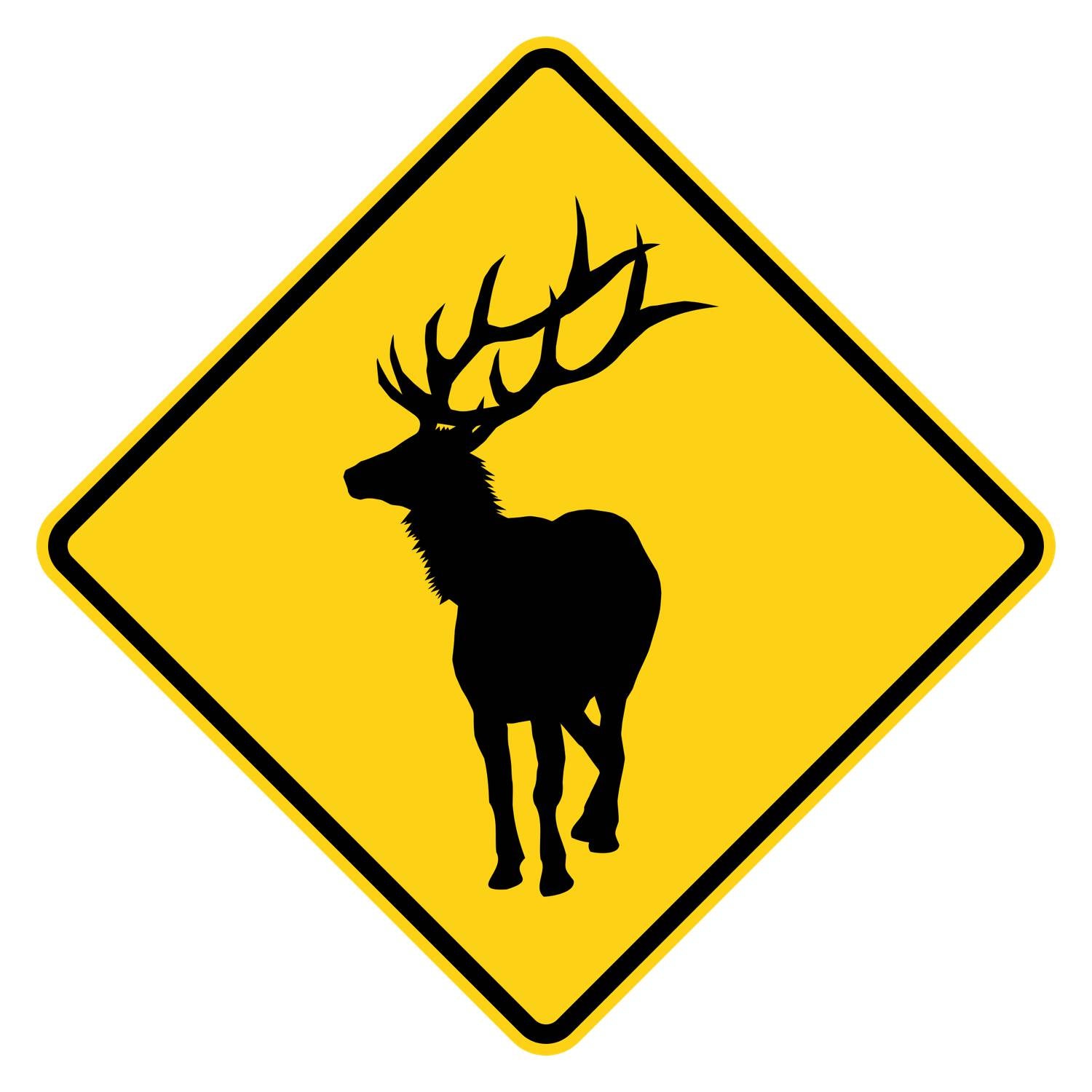 Elk Crossing Sign W11-20