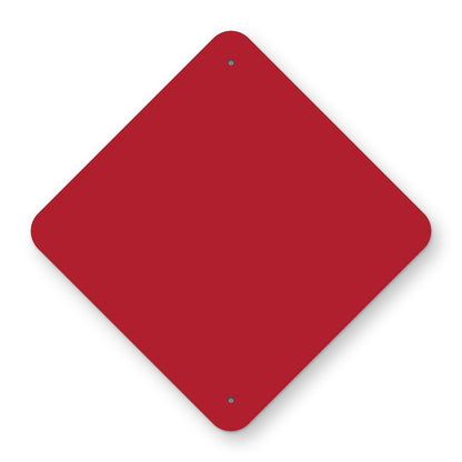 End of Road Marker OM4-3 - plain red reflective diamond