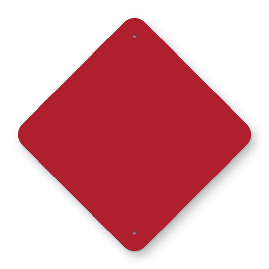 End of Road Marker OM4-3 - plain red reflective diamond