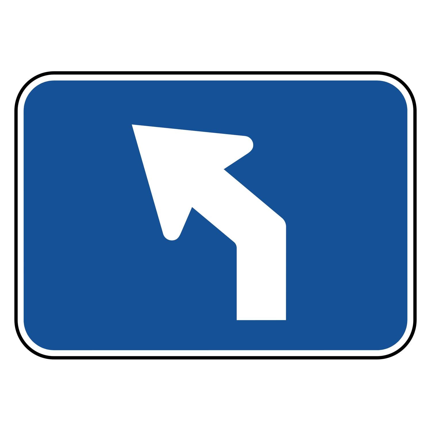 Interstate Advance 45 Degree Left Arrow Plaque M5-2L