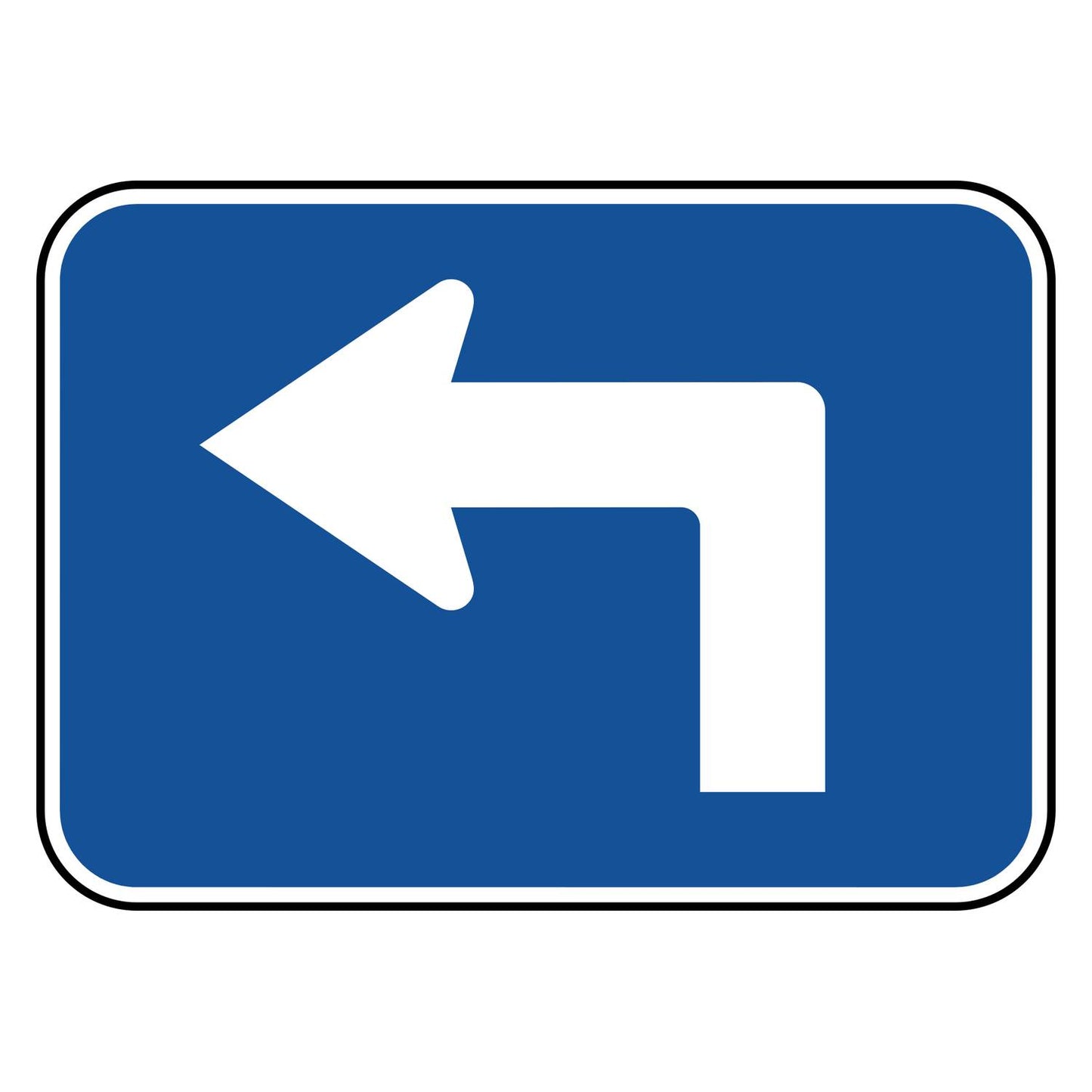 Interstate Advance 90 Degree Left Arrow Plaque M5-1L