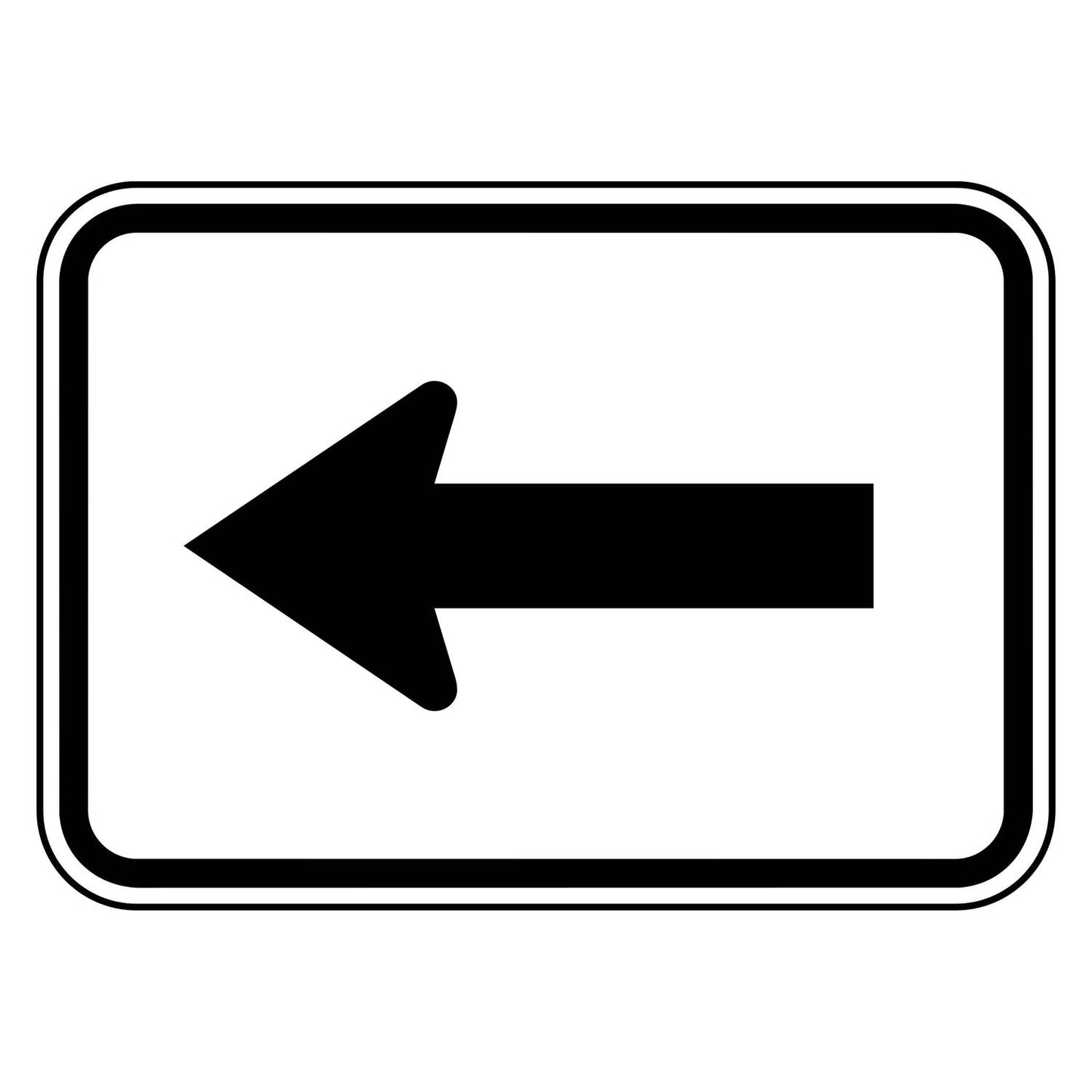 Left Arrow Plaque M6-1L