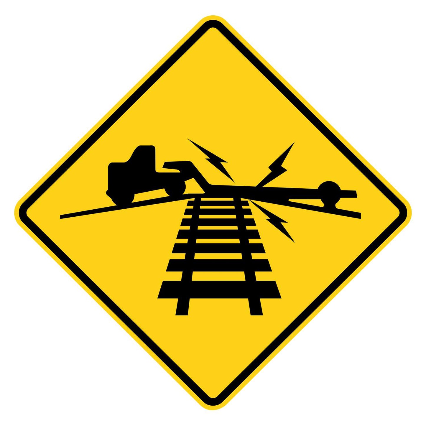 Low Ground Clearance Railroad Crossing Sign W10-5
