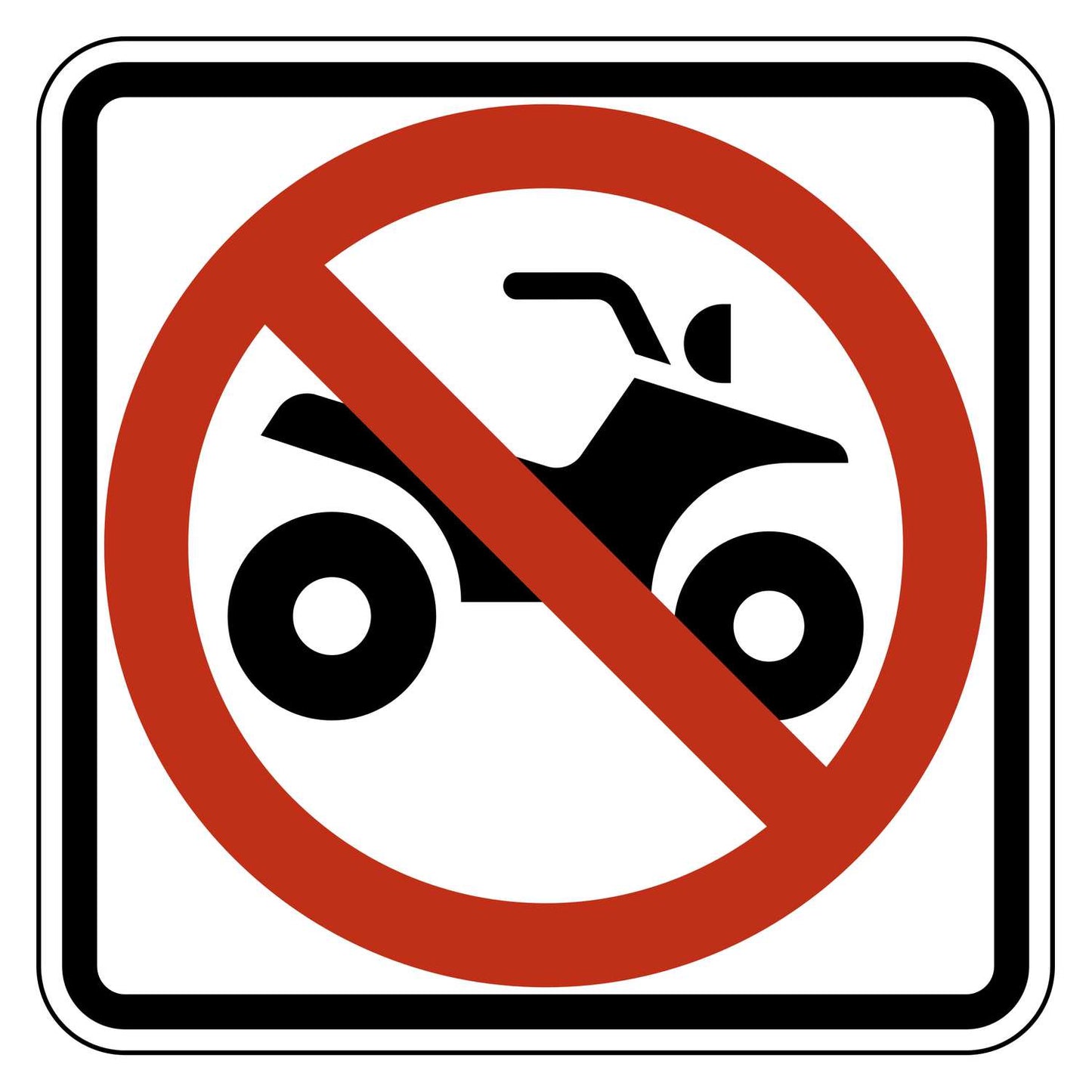 No ATV Symbol Sign R9-16