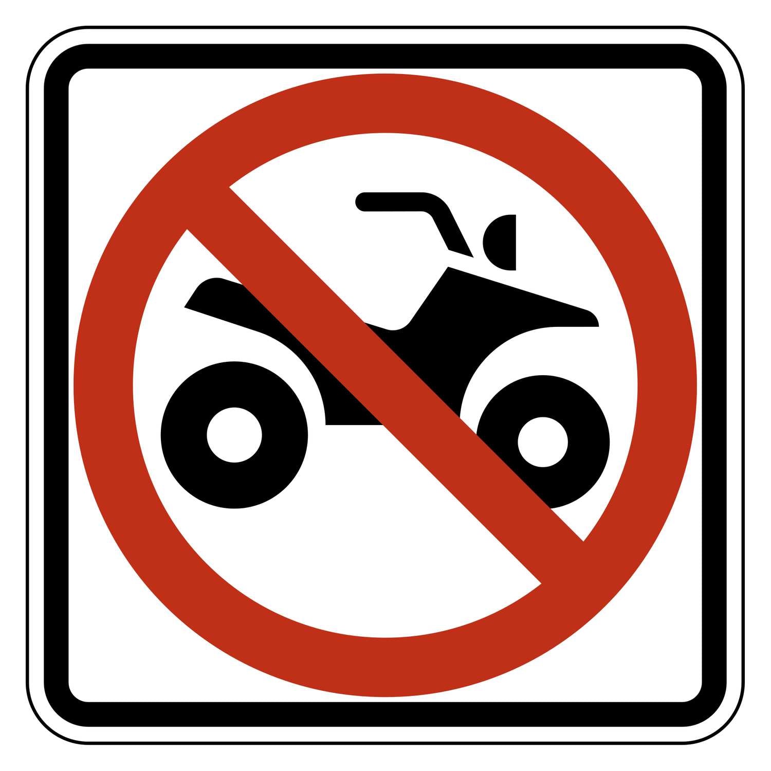 No ATV Symbol Sign R9-16