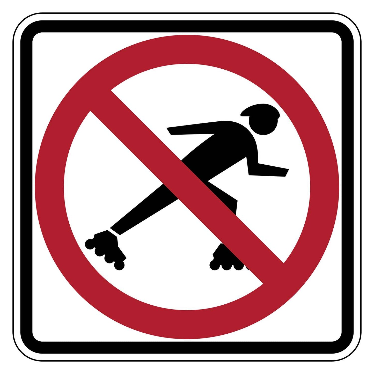 No Skaters Symbol Sign R9-13