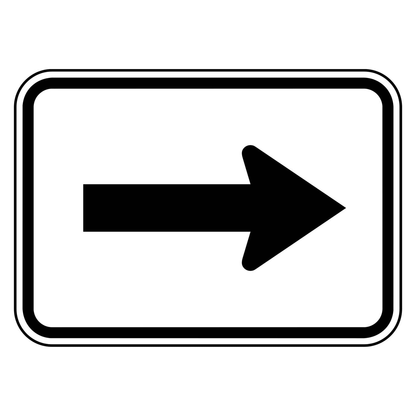 Right Arrow Plaque M6-1R