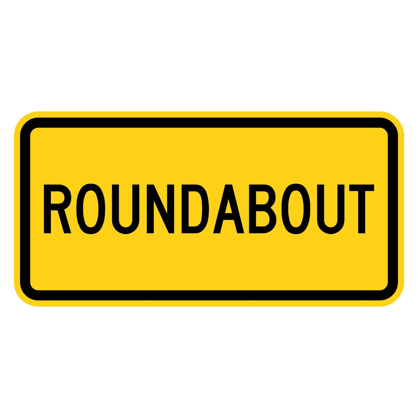 Roundabout Plaque W16-17P