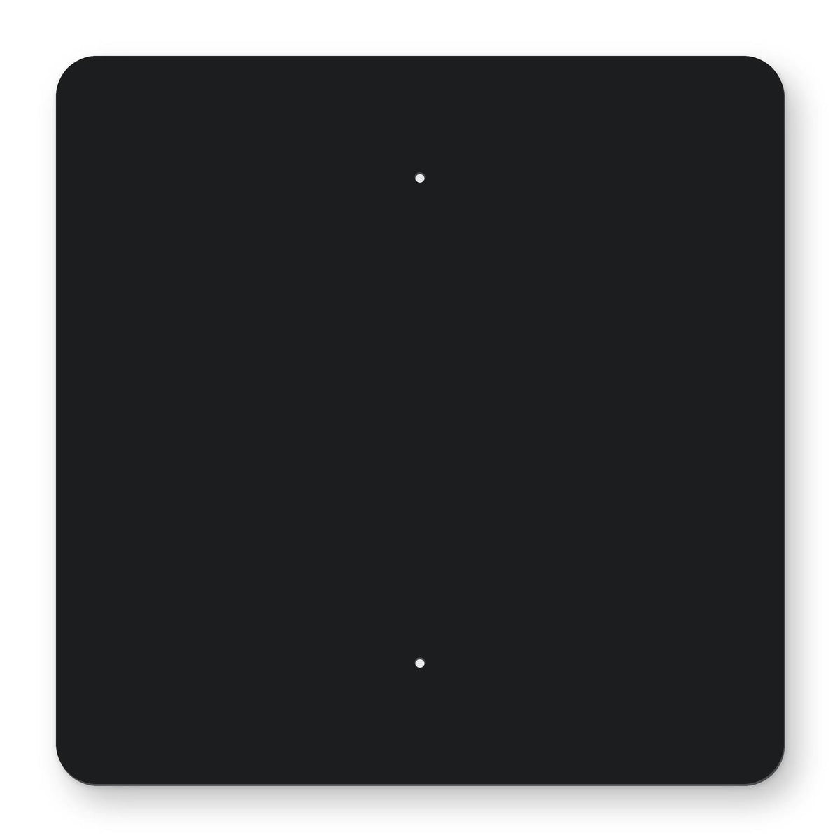 Square Aluminum Sign Frame - black square plate with 2 holes that line up with a 24 in square sign