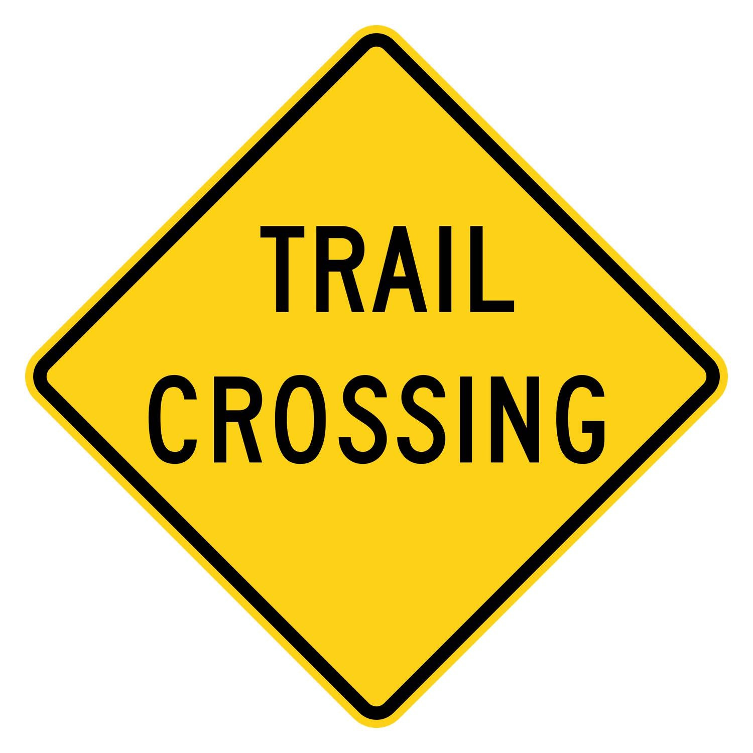 Trail Crossing Warning Sign W11-15A