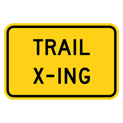 Trail X-ing Plaque W11-15P