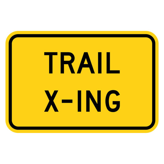 Trail X-ing Plaque W11-15P